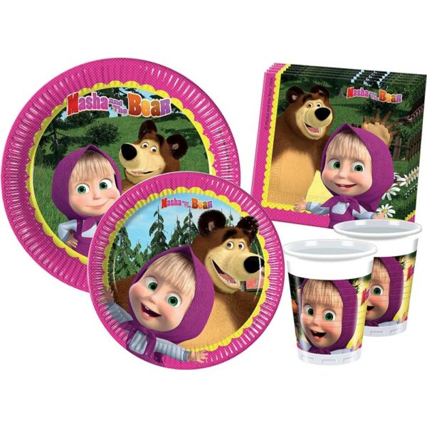 Tovagliolo Masha e Orso 20pz - immagine 2