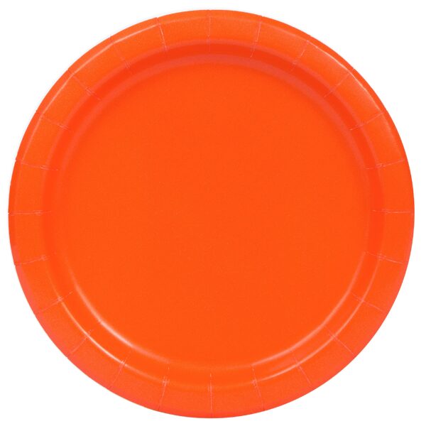 PIATTI PICCOLI 18CM BIO ARANCIO 25PZ IN CARTA