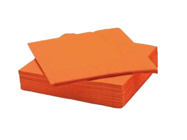 tovaglioli punta a punta 38x38 arancio 40PZ