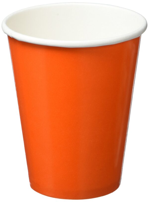 bicchieri in carta arancio 25pz 270ml
