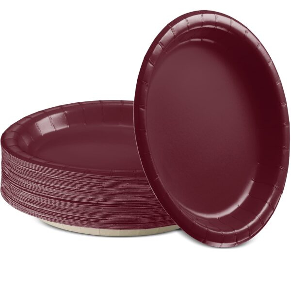 PIATTI 17.4CM BURGUNDY 24PZ IN CARTA