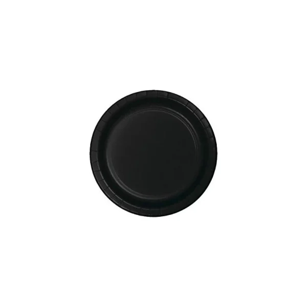 piatti piccoli in carta 18cm 25pz neri